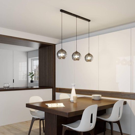 B-Ware Lindby Sofian Hängeleuchte Deckenleuchte Lampe Leuchte Licht 3 Flg E27 Rauchg169