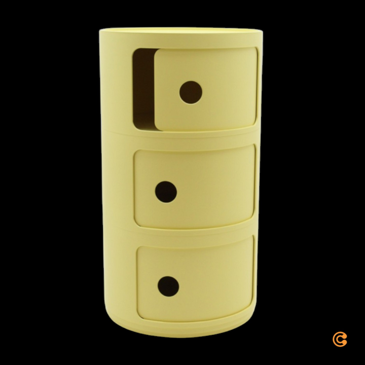 Kartell Componibili Bio 5970 Schrank Kommode Regalsystem gelb SIEHE TEXT/FOTO
