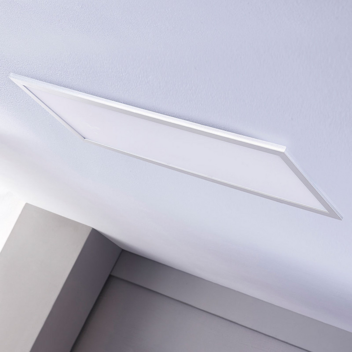 Lindby Livel LED-Panel Deckenlampe Hängeleuchte Lampe CCT 120x30 cm weiß sil654