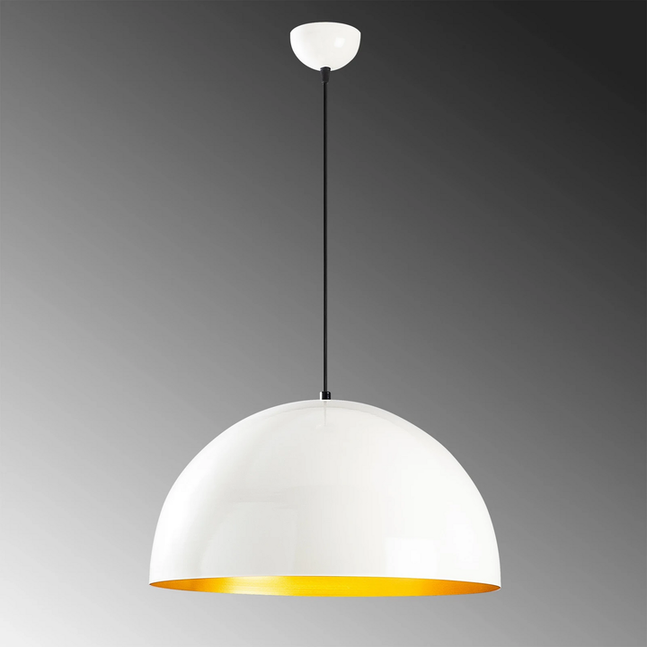 Hängeleuchte Berceste 234-S Hängelampe Deckenlampe Leuchte Lampe Ø50cm weiß/gold