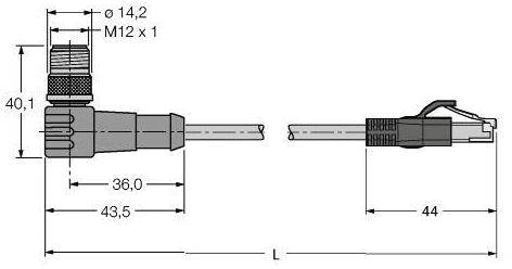 Turck 6935571 Sensor-/Aktor-Steckverbinder Steckverbinder konfektioniert 1 St.