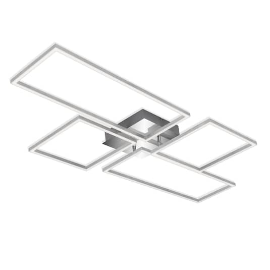 B-Ware Briloner Led Deckenlampe Frame Deckenlampe Deckenlampe Cct Chrom Alu 110x54cm