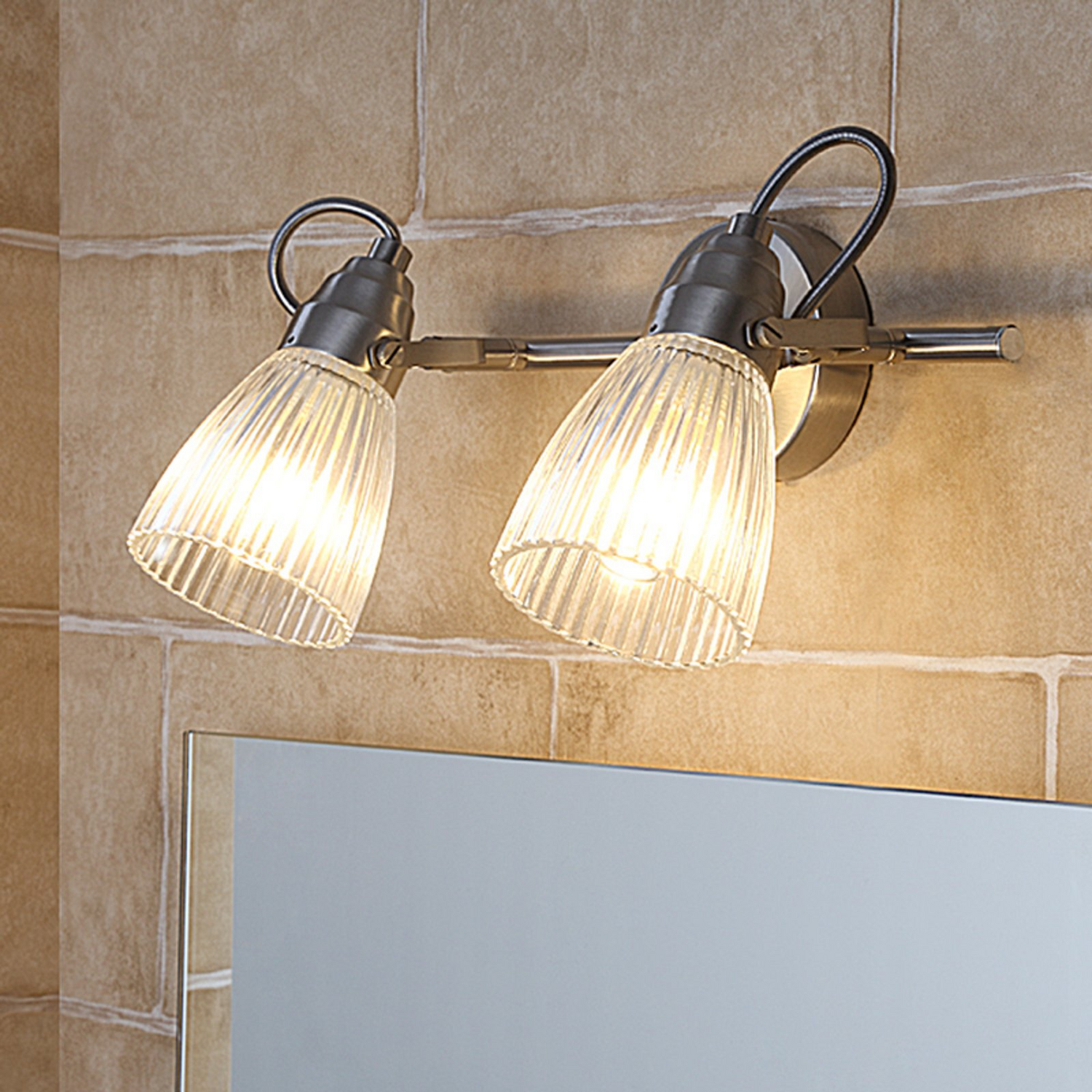 B-Ware Lindby Bad Wandleuchte Kara Flurleuchte Deko Bilderleuchte Wandstrahler G9 88