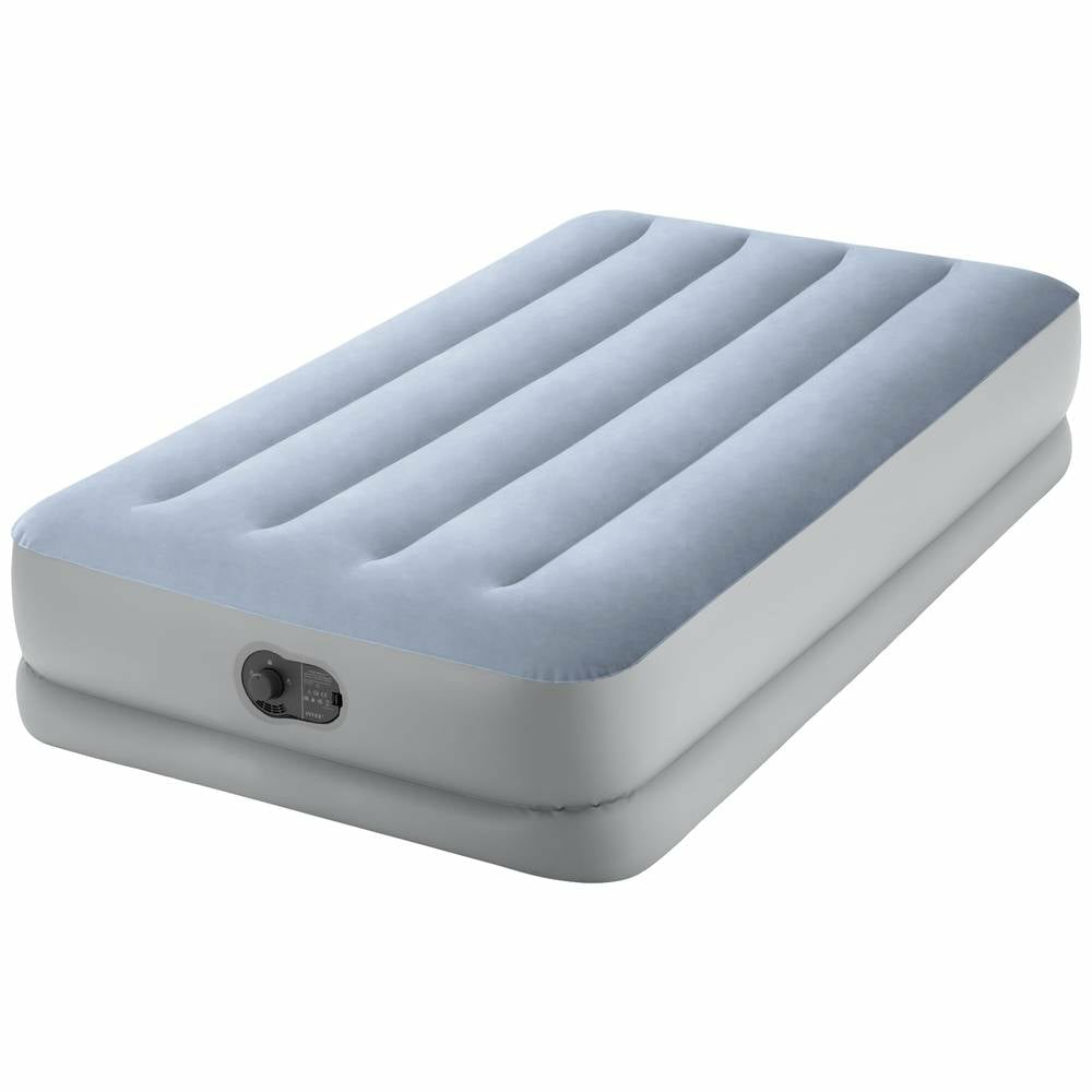 Intex 64157 Twin Dura Beam Comfort Airbed Luftmatratze Luftmatratzenbett Blau B-Ware