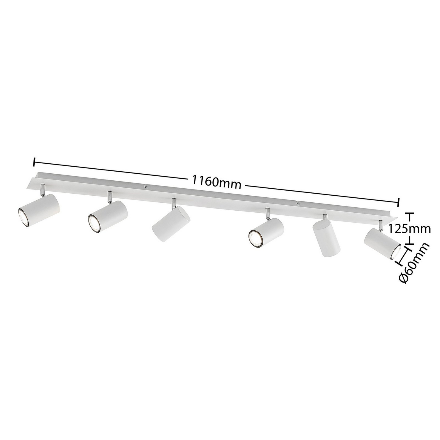 B-Ware Lindby Deckenstrahler Deckenspot Strahler Joffrey Weiß 6 Flammig Gu10 Led Lampe