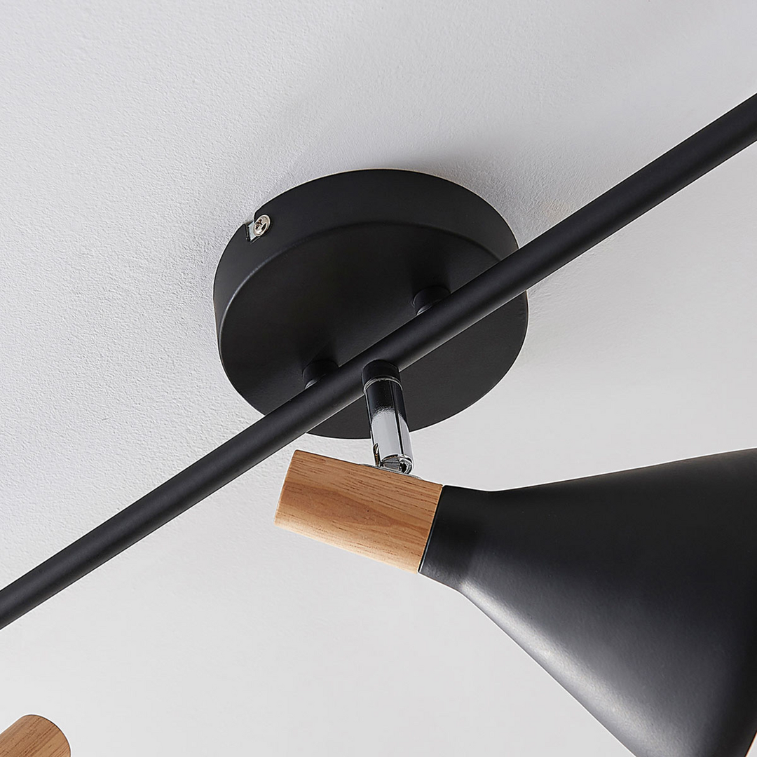 Lindby Led Deckenlampe Arina Hängeleuchte Hängelampe Leuchte 3 Flammig Schwarz   B-Ware