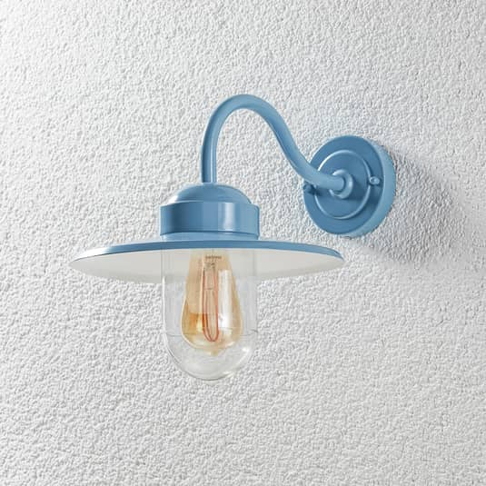 K.S. Verlichting Blaue Außenwandleuchte Dolce Wandleuchte Wandlampe Außenleuchte