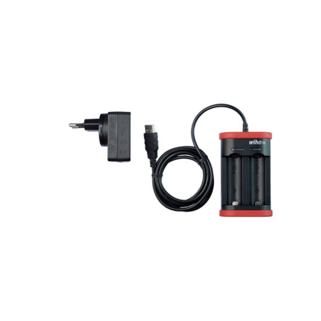 Wiha Ladegerät Für Akku Typ 18500 Li Ion Akkuladegerät Netzstecker Eurostec201 B-Ware - 4010995419158