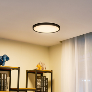 B-Ware Lindby Deckenleuchte Deckenlampe Led Pravin Schwarz Warmweiß Leuchtmittel Inklus