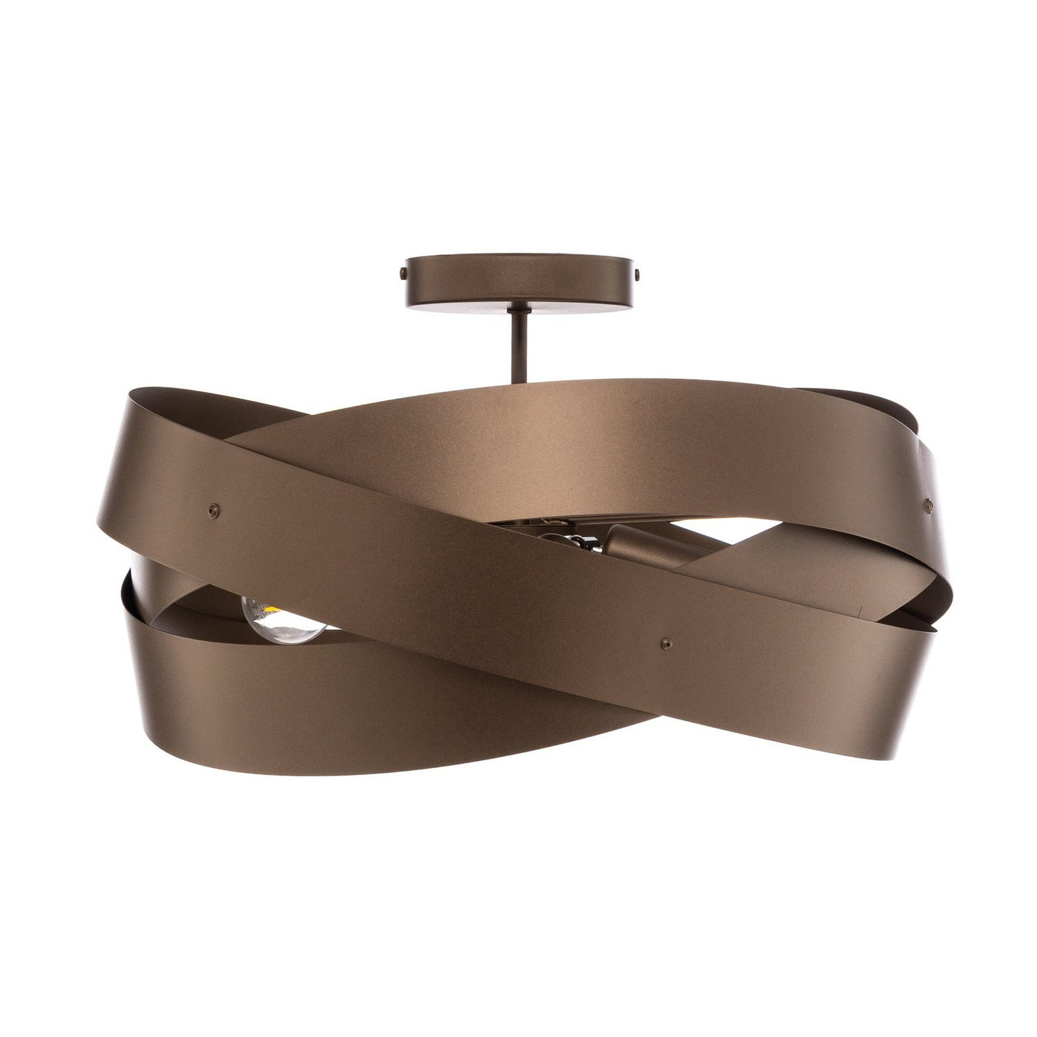 Euluna Deckenleuchte Tornado Kaffeebraun ø 50 Cm Deckenlampe Lampe Leuchte Spot B-Ware - 4251911787269