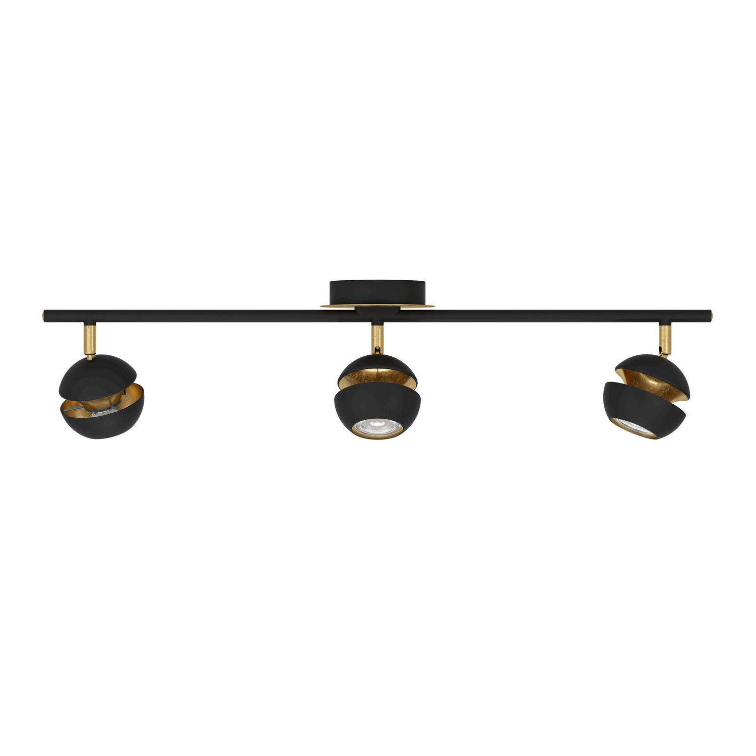 B-Ware Eglo Led Deckenlampe Nocito Deckenlampe Lampe Licht 3 Flammig Gu10 Schwarz Gold