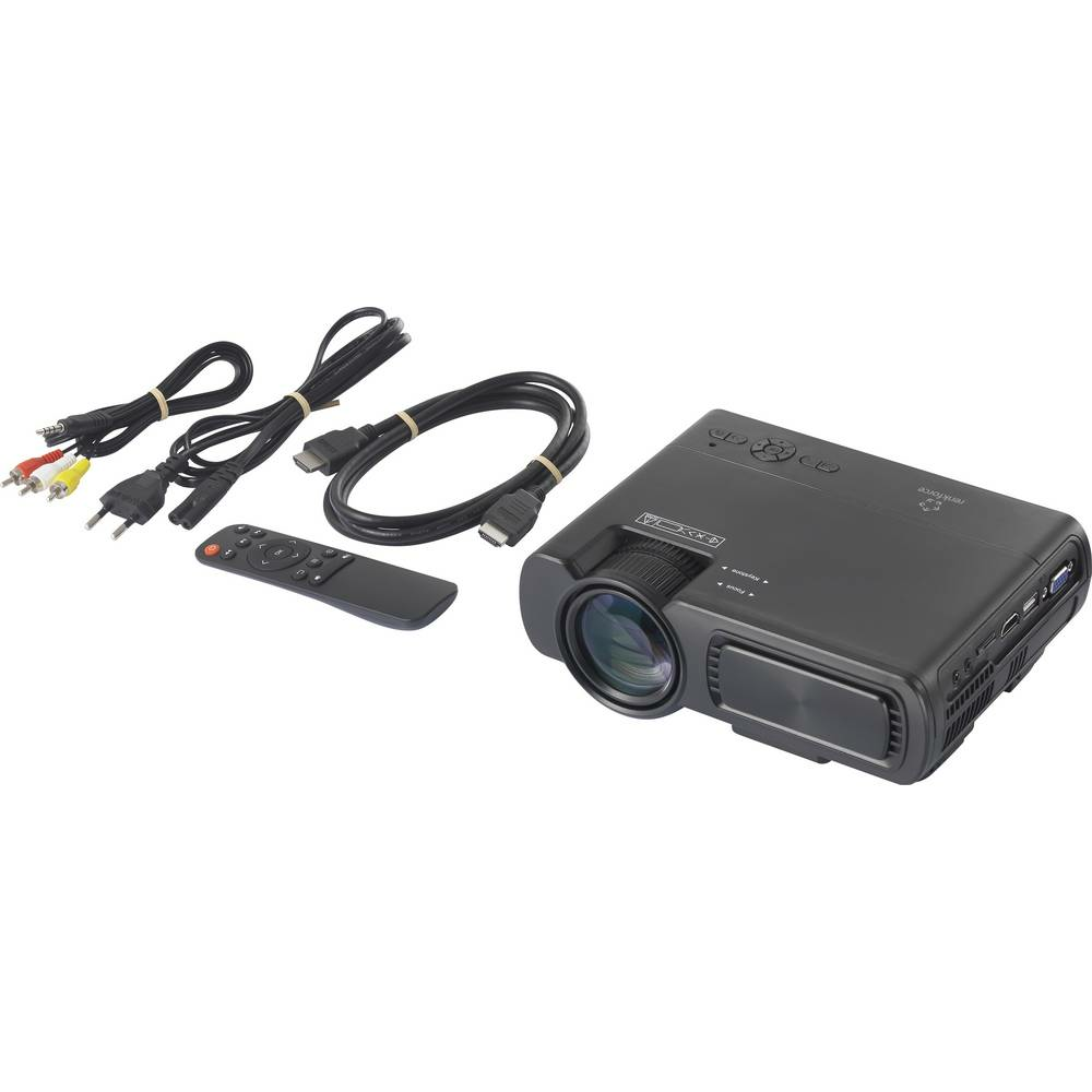 Renkforce Beamer Rf Pj 300 Heimkino Projektor Lcd 3200lm 800x480 2000:1 Schwarz B-Ware