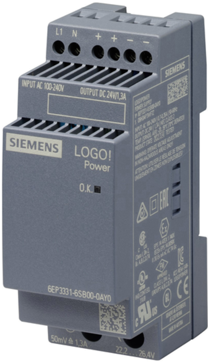 Siemens 6EP3331-6SB00-0AY0 Hutschienen-Netzteil (DIN-Rail) 24 V/DC 1.3 A 30W 1x - 4025515154846