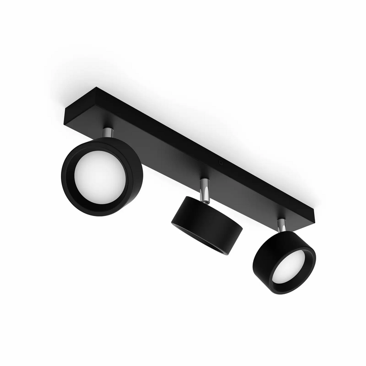 Philips Bracia LED-Deckenspot dreiflammig schwarz Deckenlampe Deckenleuchte S557