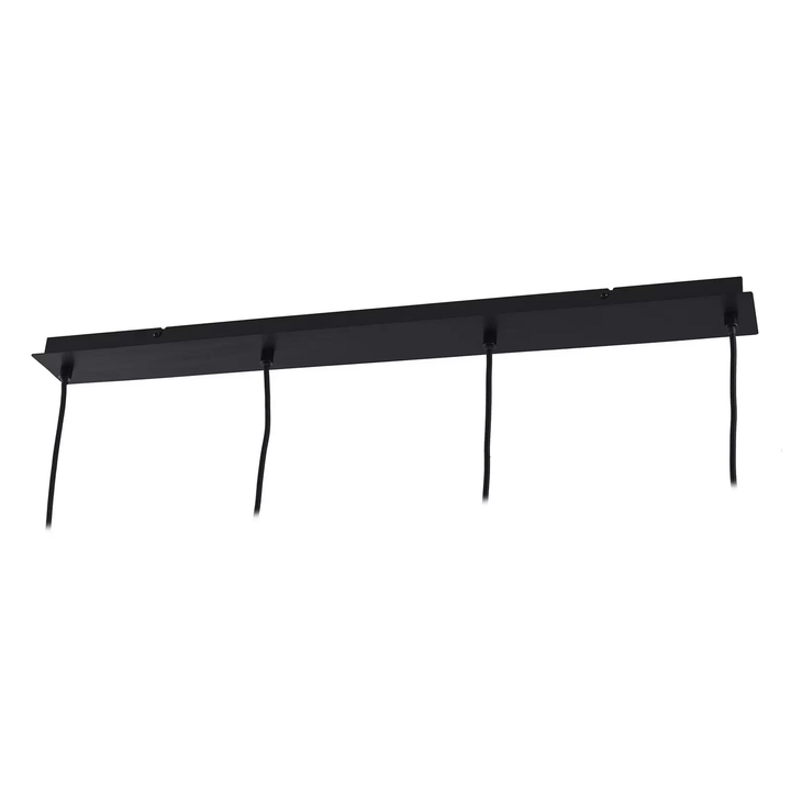 Lindby Hängeleuchte Svante Hängelampe Deckenleuchte Lampe 4 Flg Schwarz Glas 85 B-Ware - 4251911791556