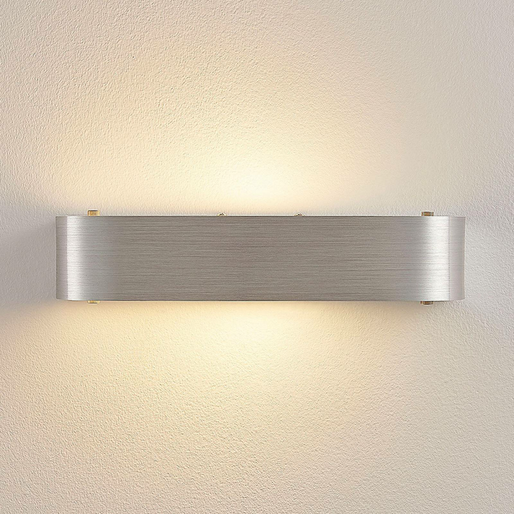 Lindby Wandleuchte Nika Wandleuchte Lampe Leuchte mit E14-LED Aluminium