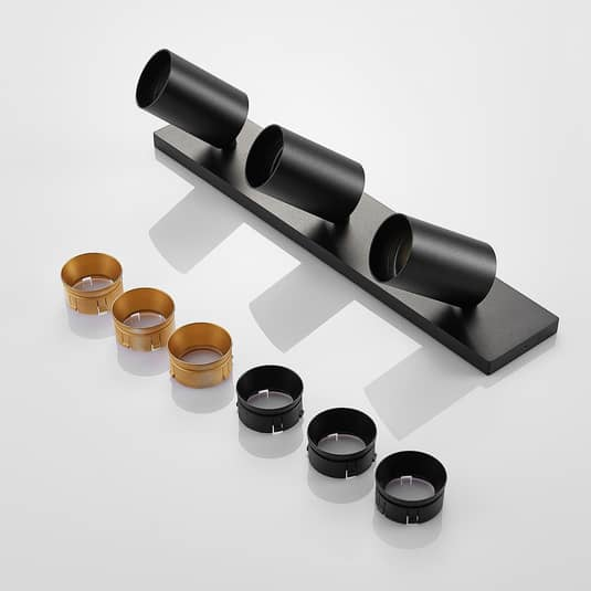 B-Ware Arcchio Brinja Strahler Deckenlampe Deckenstrahler Hängeleuchte Schwarz Gold