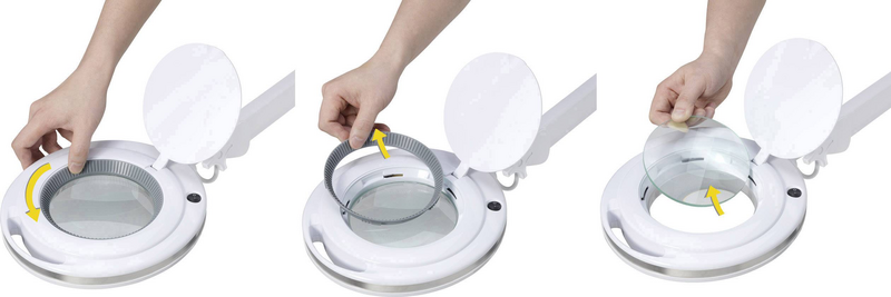B-Ware Toolcraft To 7173471 Led Lupenleuchte Lupe Arbeitsleuchte Lampe 3x Zoom Eek: 952
