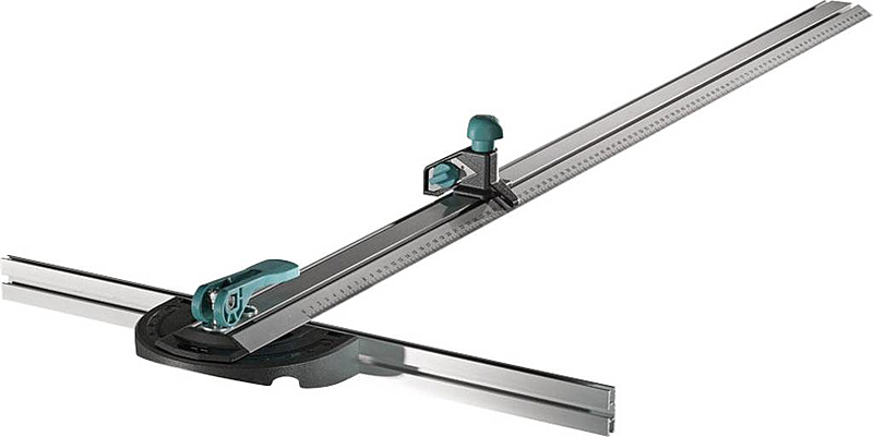 Rail en T Wolfcraft 4008000 avec lame parallèle, longueur de coupe max. 1000 mm 
