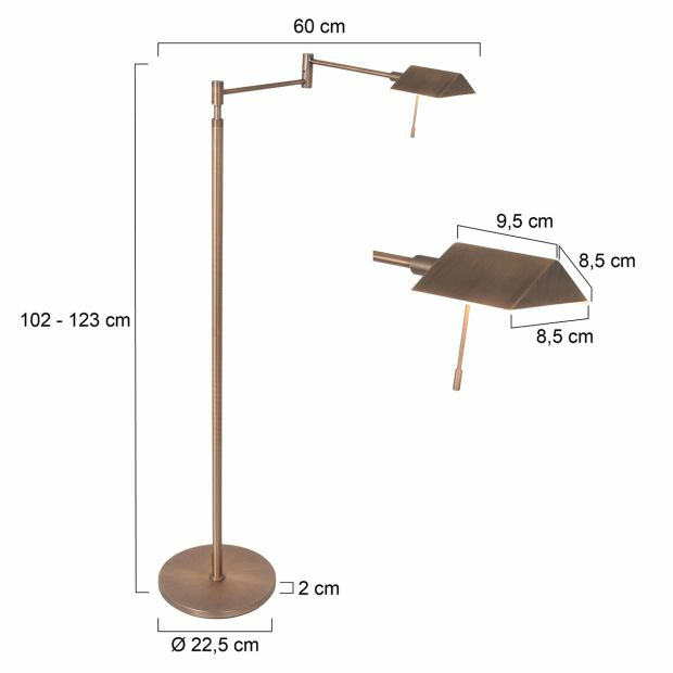 Steinhauer Exclusive Stehleuchte Retina Standleuchte Standlampe Leuchte Bronze