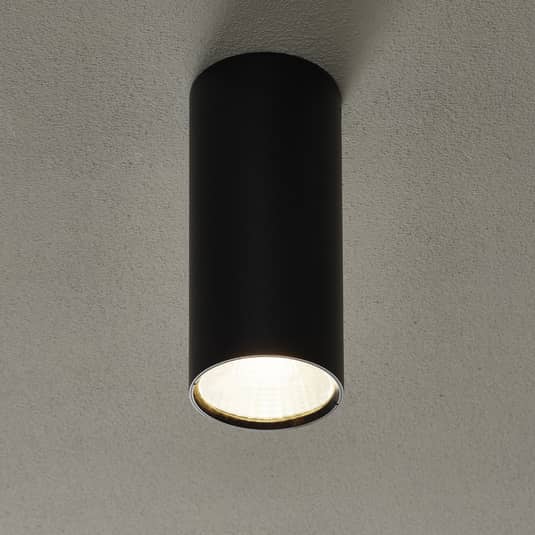 Lucande Takio LED-Downlight Wandlampe Wandleuchte 2700K Ø10cm schwarz - 4251096576955