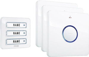 B-Ware Modern Electronics Funkklingel Komplett Set 41097 Weiß 8 Melodien 434 M Hz Klin419