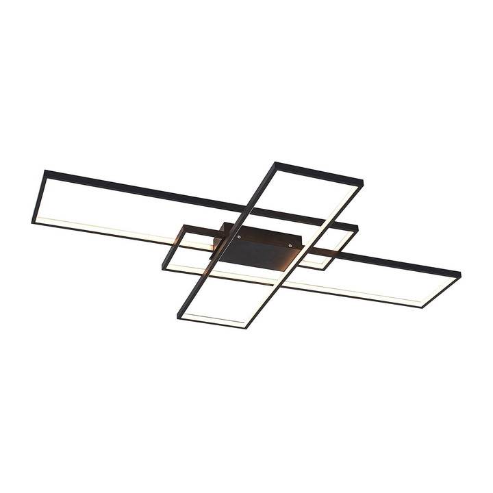Lindby LED-Deckenlampe Leuchte Deckenleuchte Lampe LED Schwarz dimmbar 32W