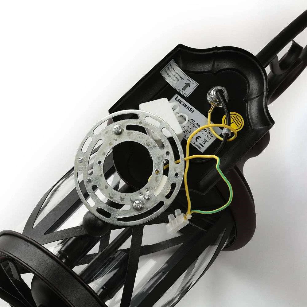 B-Ware Lucande Marcellino Wandleuchte Leuchte Außenwandleuchte Braun Led E14 3 Flammig