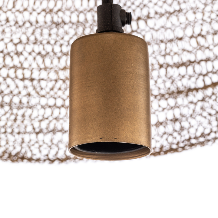 Lindby Hängeleuchte Eldric Hängelampe Lampe Leuchte ø 40 Cm Goldfarben Eisen E27 B-Ware