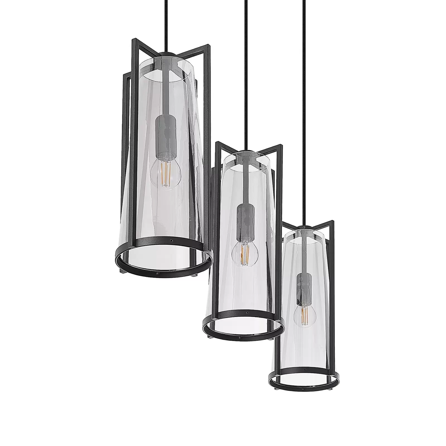 Lucande Rufina Pendellampe Dreiflammig Länglich Lampe Leuchte Deckenlampe Licht B-Ware - 4251911725407