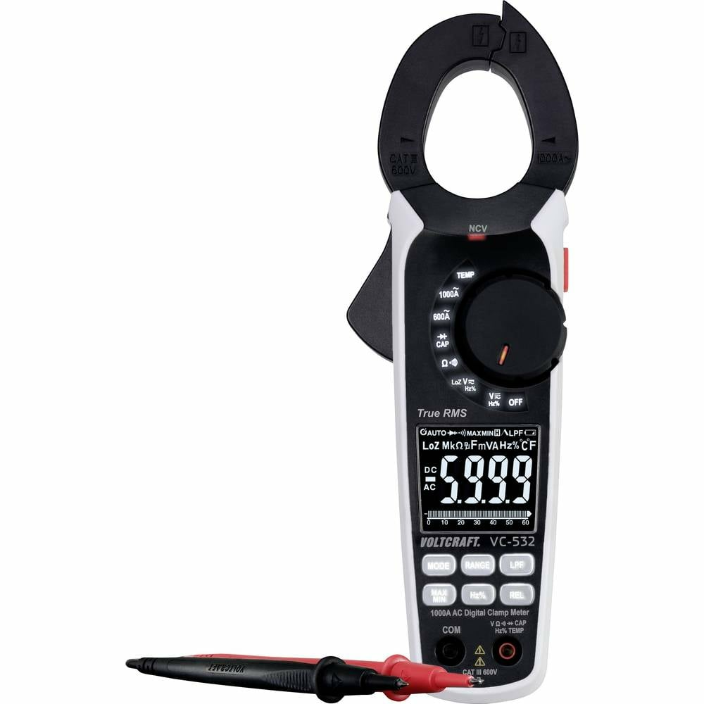B-Ware Voltcraft Vc 532 Stromzange Digital  Cat Iii 600 V Strommessgerät Spannungsprü269