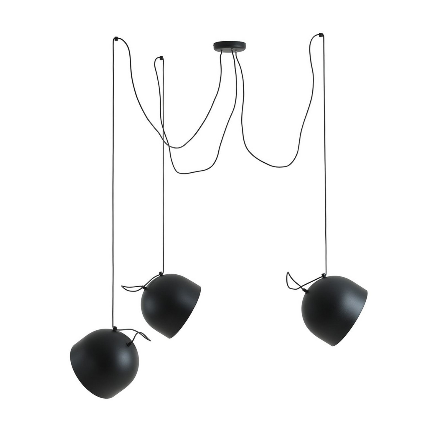 B-Ware Hängeleuchte Pepe Schwarz Dreiflammig Deckenlampe Deckenleuchte Lampe Leuchte