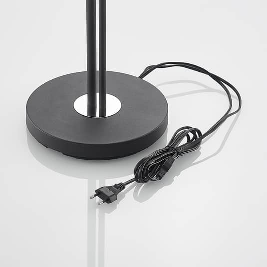 B-Ware Lindby Efalia Stehlampe Stehleuchte Standleuchte Leselampe Leuchte Schwarz G475