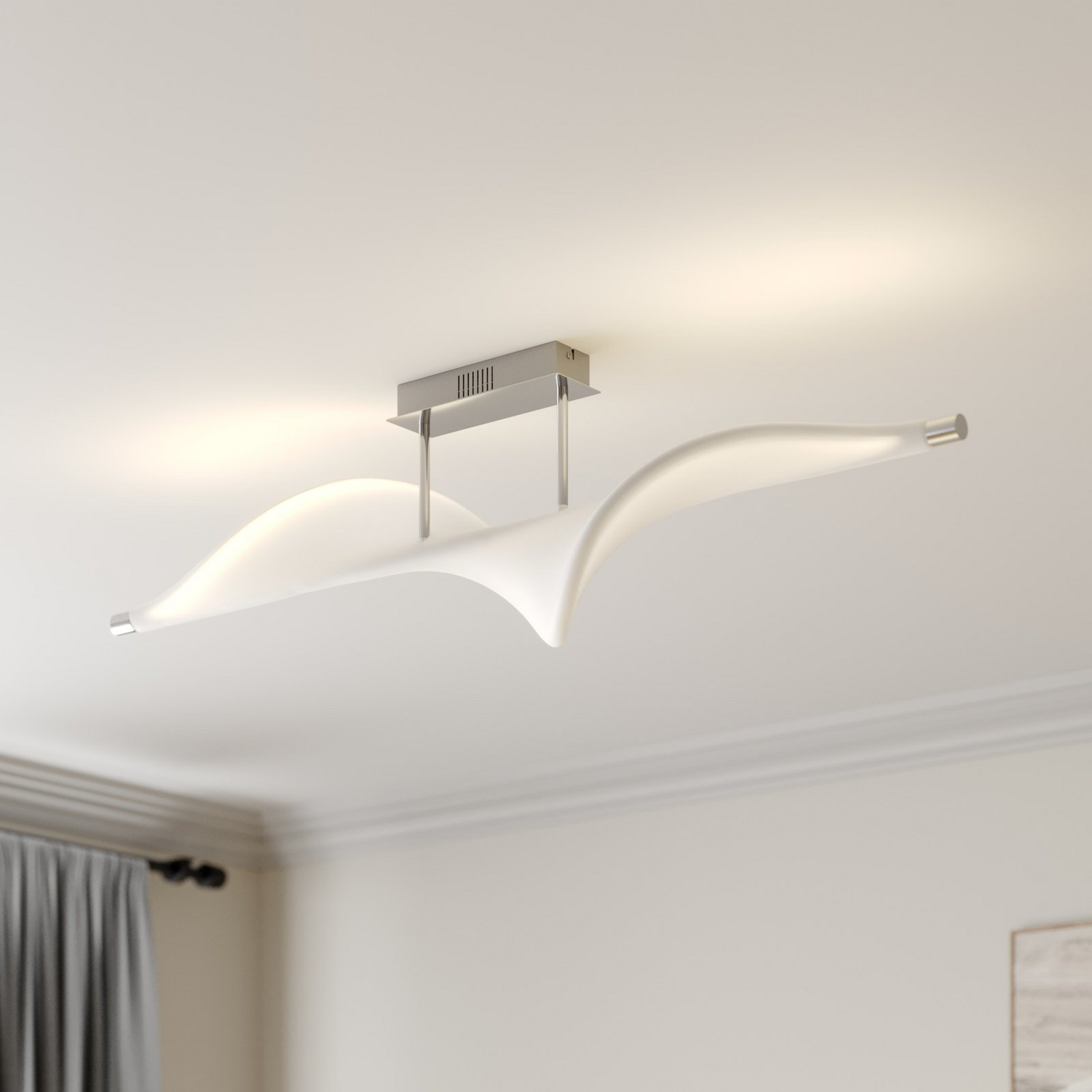 Plafonnier LED Lucande Edano de seconde main, à intensité variable, pour salon 651