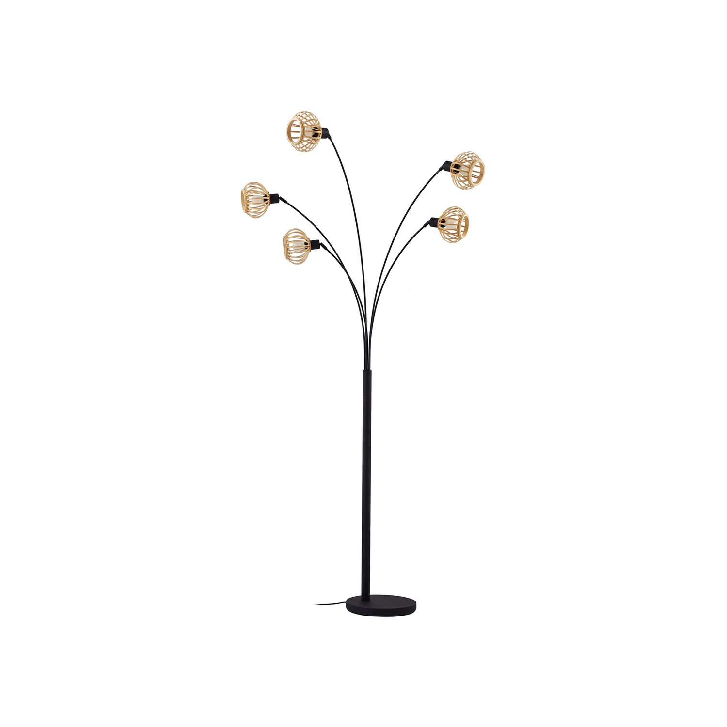 B-Ware Lindby Stehleuchte Lielle Bambus Natur 190 Cm Stehlampe Lampe Leuchte Spot Li854