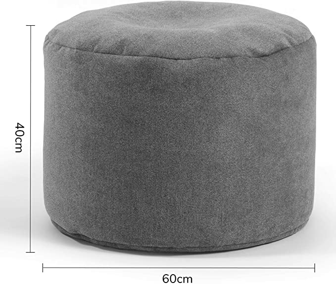 Mokebo Pouf, Hocker O. Bodenkissen 60x40cm 'Der Ruhepouf' Sitzhocker Rund & Fußh B-Ware - 4260669187528