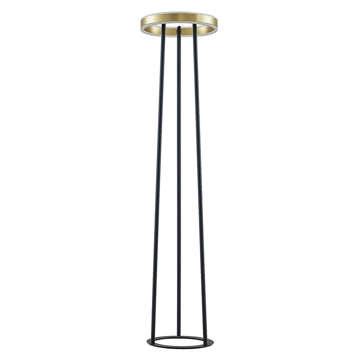 Lucande Seppe LED-Stehleuchte Stehlampe Standleuchte Standlampe Ø30cm messing