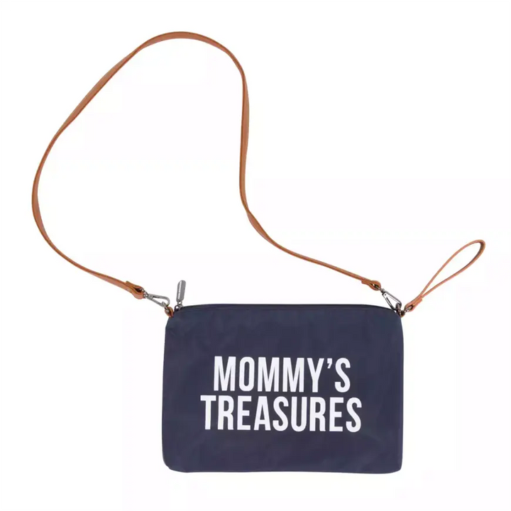 CHILDHOME Mommy's Treasures Clutch navy weiß Wickeltasche Tasche Kinderzubehör