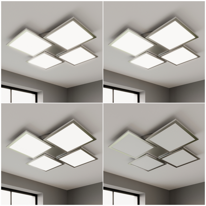 Lucande LED-Deckenlampe Ilira Deckenlampe Leuchte Lampe dimmbar CCT 4-flammig