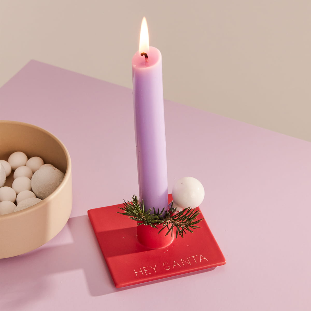 Design Letters Kerzenhalter X Mas Lavendel Porzellan Weihnachten 3 Stück B-Ware