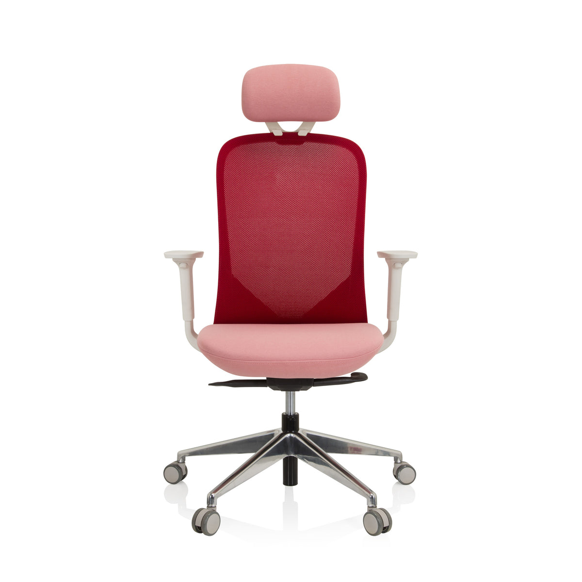 hjh OFFICE Bürostuhl Drehstuhl AVEZA PRO Netzstoff Stoff rosa höhenverstellbar - 4064323017165