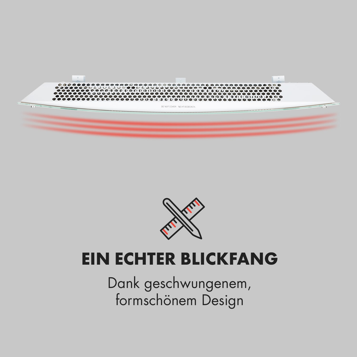 Klarstein Bornholm Curved Konvektions Heizgerät Heizen Konvektorheizung Heizung B-Ware