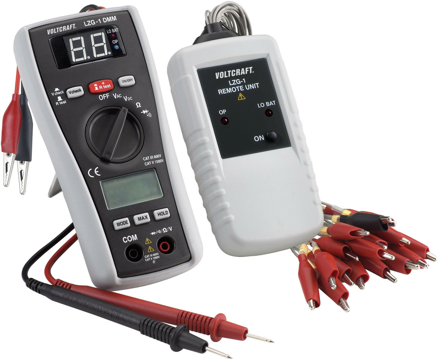 B-Ware Voltcraft Multimeter Effektivwert Messgerät Mit Leitungszuordnungsgerät Adapter