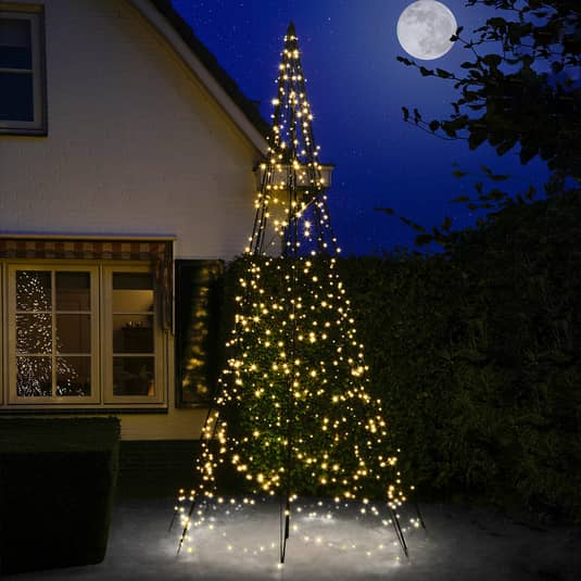 Fairybell Weihnachtsbaum mit Mast Weihnachtsleuchte Leuchtbaum 4m SIEHE FOTOS