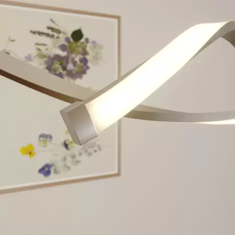 Suspension LED Lindby Auron, lampe suspendue 12W réglable en hauteur 