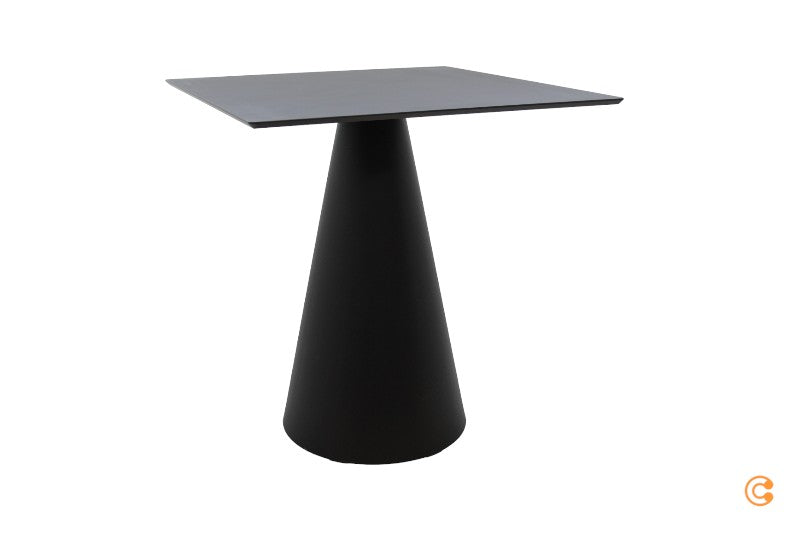 Pedrali Ikon Tisch Schwarz schwarz Platte ca 70 cm - Tischfuß Ø 40 cm