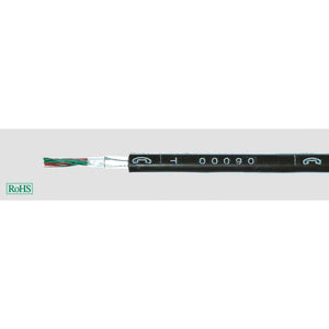 B-Ware Helu Fernmeldekabel Telefonkabel Schwarz A2 Yly2 Y 4 X 0.8 Mm² 100 M