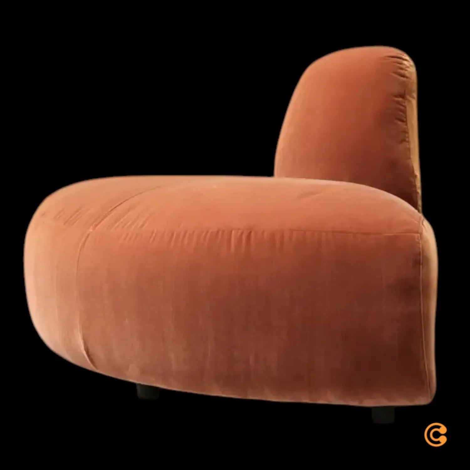 C-Ware Polspotten Sofa Couch Element Rund Samt Eckelement A Round U Siehe Text/Foto - 8718142064898