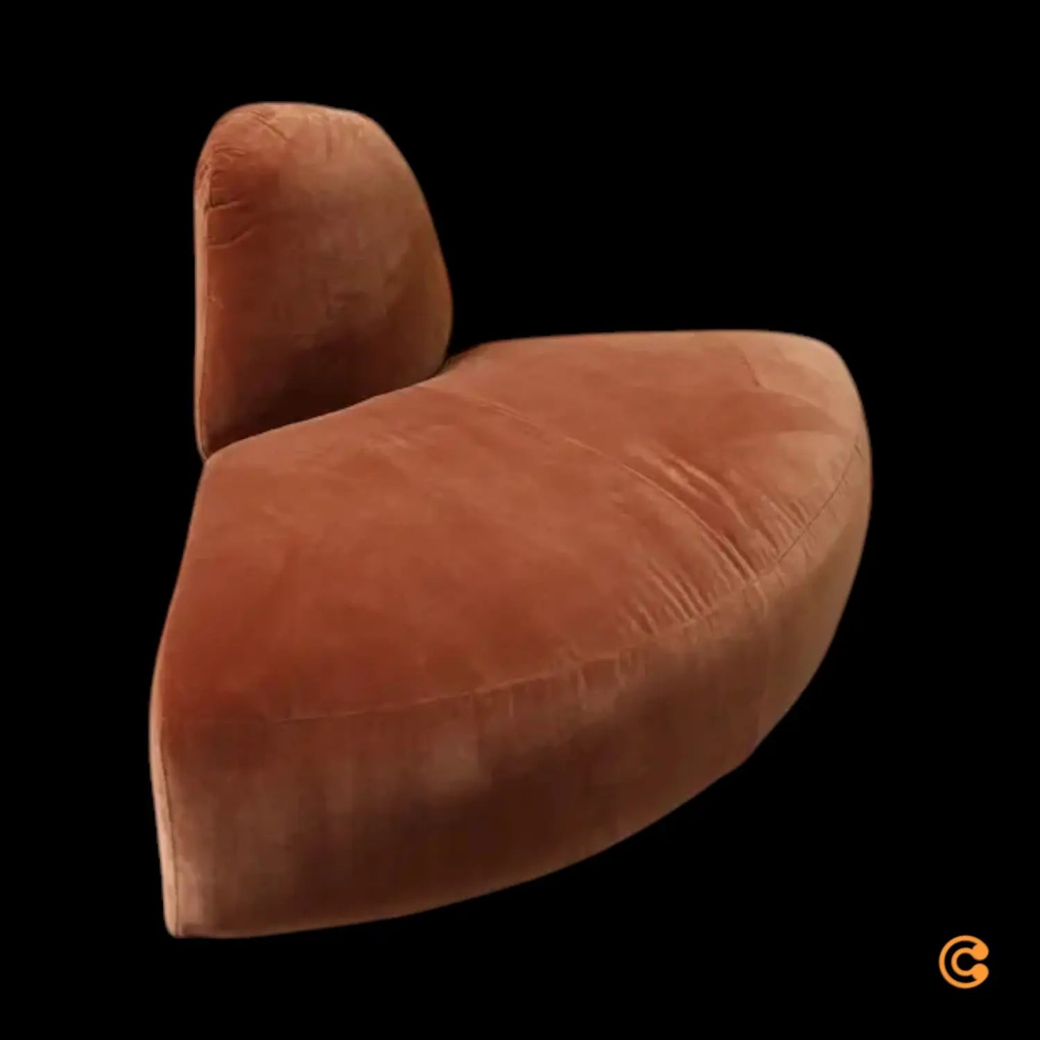 C-Ware Polspotten Sofa Couch Element Rund Samt Eckelement A Round U Siehe Text/Foto - 8718142064898
