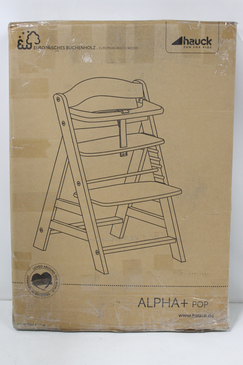 B-Ware Hauck Hochstuhl Alpha Plus Treppenhochstuhl Kinderhochstuhl Kinderstuhl Weiß